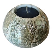 White Midi Size Mother Of Pearl Candle Holder